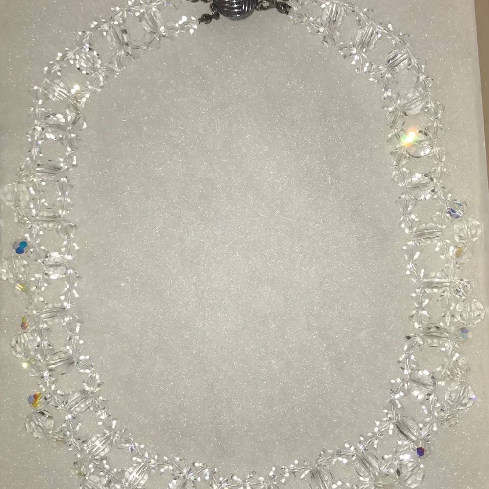 Handmade by me: Woven  Swarovski necklace. - Picture 7 of 7